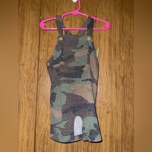 Camo boys, 12 month overalls